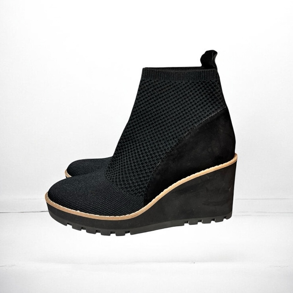 🌻NEW w/tags Eileen Fisher Black Quill Stretch Bootie Women's Size 5